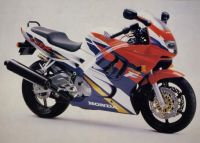 Honda CBR 600 F3 1996 - Rot/Lila/Weiße Version - Dekorset