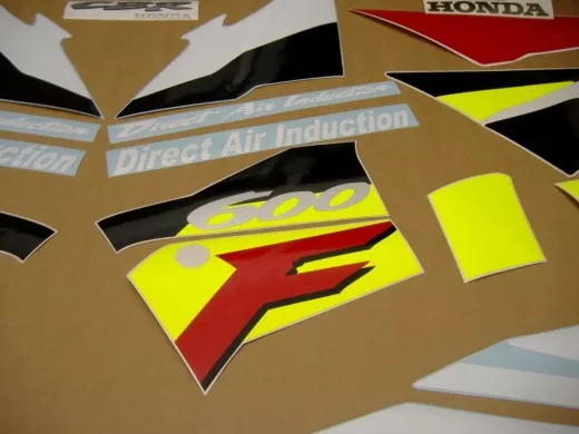 Honda CBR 600 F3 1996 - Weiß/Rot/Schwarze Version - Dekorset