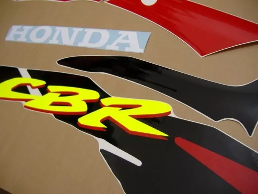Honda CBR 600 F3 1996 - Weiß/Rot/Schwarze Version - Dekorset