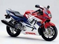 Honda CBR 600 F3 1997 - White/Red/Purple Version - Decalset