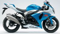 Suzuki GSX-R 1000 2009 - White/Blue Version - Decalset