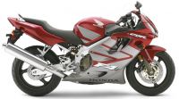 Honda CBR 600 F4i 2005 - Burgundy/Grey Version - Decalset