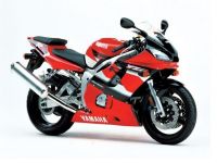 Yamaha YZF-R6 RJ03 2001 - Red Version - Decalset