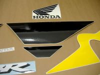 Honda CBR 600 F4i 2002 - Gelb/Schwarze Version - Dekorset