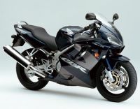 Honda CBR 600 F4 2002 - Dunkelblau Version - Dekorset