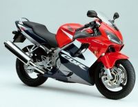 Honda CBR 600 F4 2002 - Red/Blue/White Version - Decalset