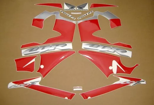 Honda CBR 600 F4 2003 - Silber/Rot/Schwarz Version - Dekorset