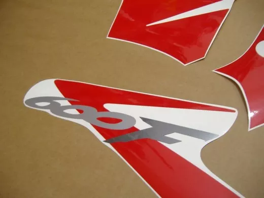 Honda CBR 600 F4 2003 - Silber/Rot/Schwarz Version - Dekorset