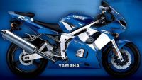 Yamaha YZF-R6 RJ03 2002 - Blue US Version - Decalset