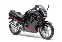 Kawasaki 250R Ninja 2007 - Schwarz/Chrome Rote Version - Dekorset