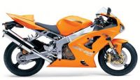 Kawasaki ZX-6R 2004 - Orange Version - Decalset