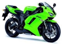 Kawasaki ZX-6R 2007 - Grüne Version - Dekorset