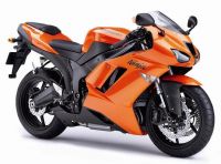 Kawasaki ZX-6R 2007 - Orange Version - Decalset