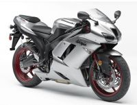 Kawasaki ZX-6R 2008 - Silver Version - Decalset