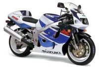 Suzuki GSX-R 750 1998 - White/Blue Version - Decalset