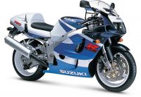 Suzuki GSX-R 750 1999 - Weiß/Blaue Version - Dekorset