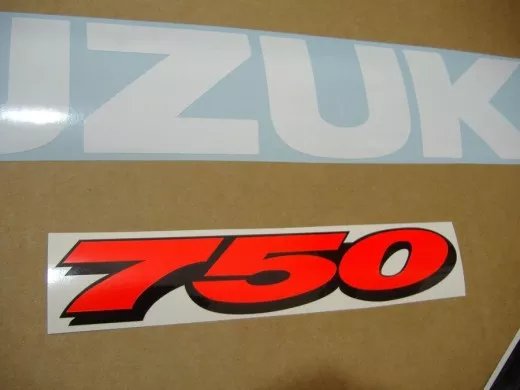 Suzuki GSX-R 750 1999 - Weiß/Blaue Version - Dekorset