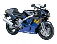 Suzuki GSX-R 600 1997 - Grau/Lila Version - Dekorset