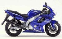 Yamaha YZF-600R 2001 - Blaue Version - Dekorset