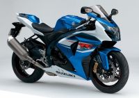 Suzuki GSX-R 1000 2012 - Weiß/Blaue Version - Dekorset