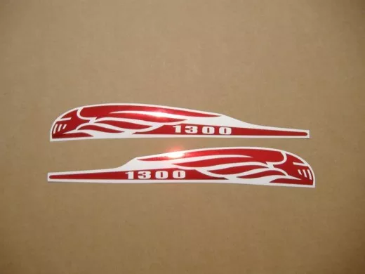 Honda VTX 1300 - Chrome Rot Tank-Dekorset