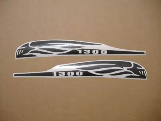 Honda VTX 1300 - Perlschwarz Tank-Dekorset