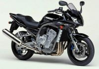 Yamaha FZS1000 Fazer 2001 - Schwarze Version - Dekorset