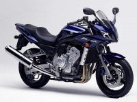 Yamaha FZS1000 Fazer 2003 - Dunkelblaue Version - Dekorset