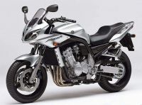 Yamaha FZS1000 Fazer 2004 - Silber Version - Dekorset