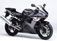 Yamaha YZF-R6 RJ09 2004 - Grau/Schwarze Version - Dekorset