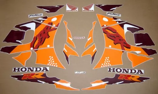 Honda CBR 900RR 1994 - Silber/Orange Version - Dekorset