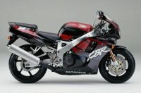 Honda CBR 900RR 1995 - Black/Burgundy/Grey Version - Decalset