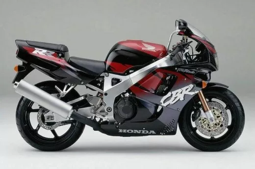 Honda CBR 900RR 1995 - Schwarz/Burgunder/Graue Version - Dekorset