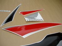 Honda CBR 600RR 2009 - Schwarz/Rote Version - Dekorset