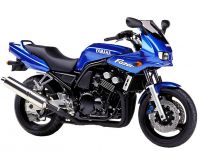 Yamaha FZS600 Fazer 2001 - Blaue Version - Dekorset