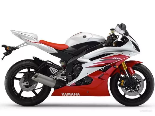 Yamaha YZF-R6 RJ11 2006 - Weiß/Rote Version - Dekorset