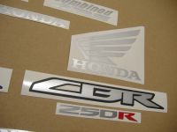 Honda CBR 250R 2012 - Schwarze Version - Dekorset