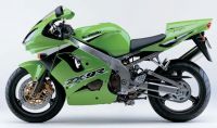 Kawasaki ZX-9R 2003 - Grün/Schwarze Version - Dekorset