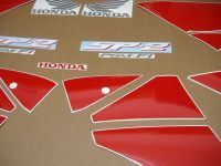 Honda VTR 1000 2005 - Schwarz/Rot/Silber Version - Dekorset