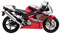 Honda RVT 1000R 2003 - Rot/Silber Version - Dekorset