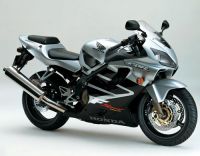 Honda CBR 600 F4 Sport 2001 - Silver/Black Version - Decalset