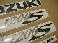 Suzuki Bandit 1200S 2001 - Silber Version - Dekorset