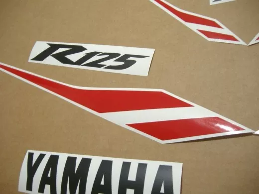 Yamaha YZF-R125 2012 - Schwarze Version - Dekorset