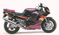 Suzuki GSX-R 750 1995 - Black/Burgundy Version - Decalset