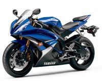 Yamaha YZF-R6 RJ15 2008 - Blaue AU Version - Dekorset