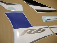 Yamaha YZF-R6 RJ15 2008 - Blaue AU Version - Dekorset