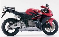 Honda CBR 600RR 2006 - Schwarz/Rot/Silber Version - Dekorset