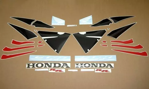 Honda CBR 600RR 2006 - Schwarz/Rot/Silber Version - Dekorset