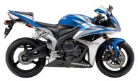 Honda CBR 600RR 2007 - Blue/Silver/Black Version - Decalset