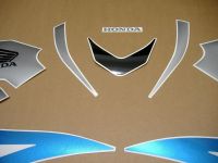 Honda CBR 600RR 2007 - Blau/Silber/Schwarze Version - Dekorset